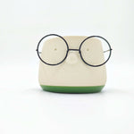 Cache pot lunettes vert olive monjungle