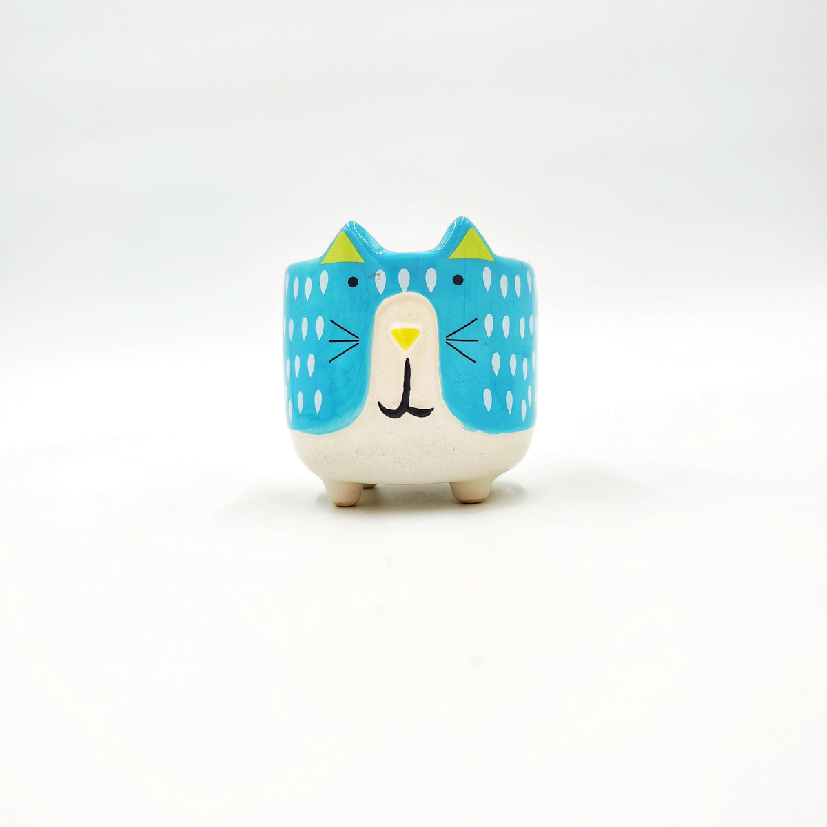 Cache pot MEOW Bleu Azur monjungle