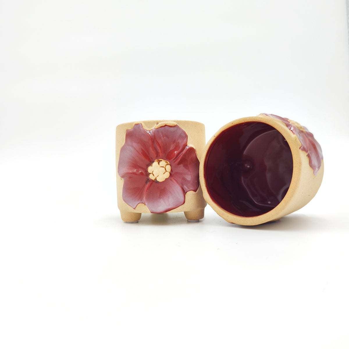 Cache Pot Fleurs: Bordeaux monjungle