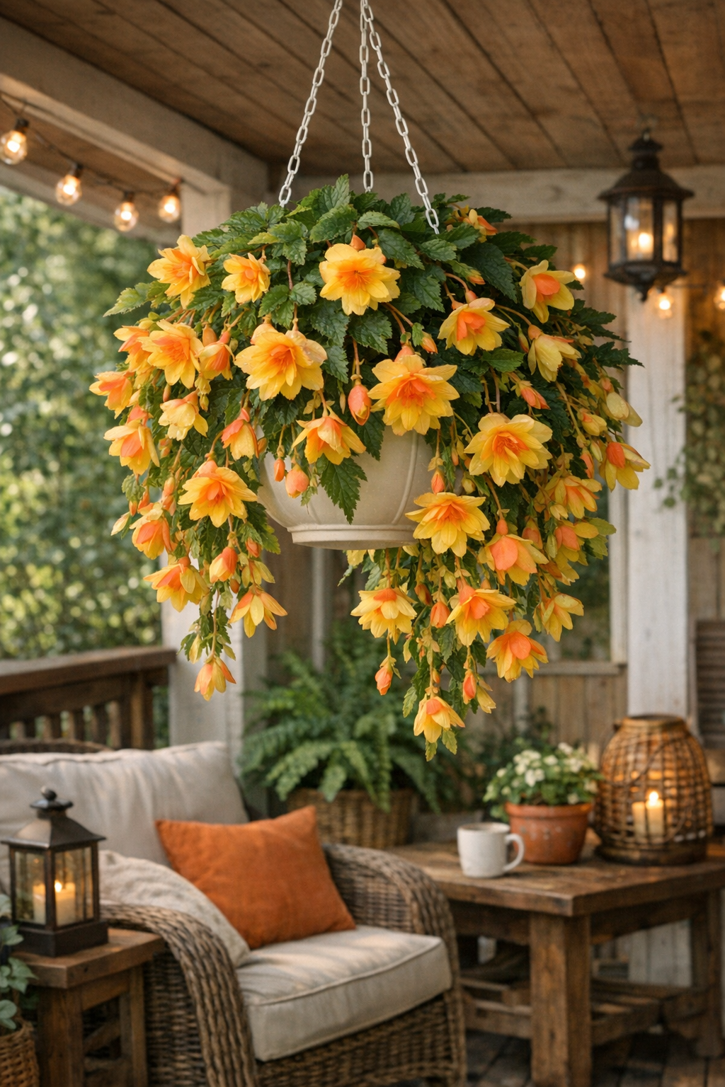 Bulbe - Begonia Cascade Sunray (x2) - monjungle