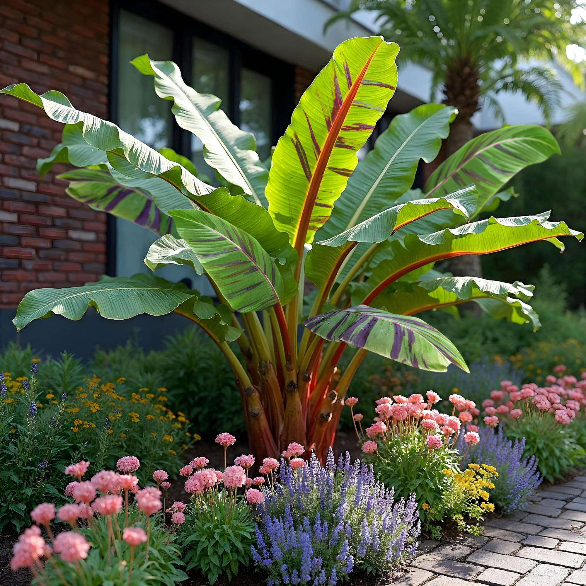 Bananier Musa sikkemensis Red Tiger- 2 Plantes- Longueur 30cm